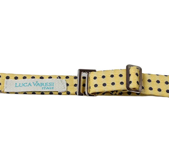 Fechar laço de bebê amarelo com bolinhas Bebe 65