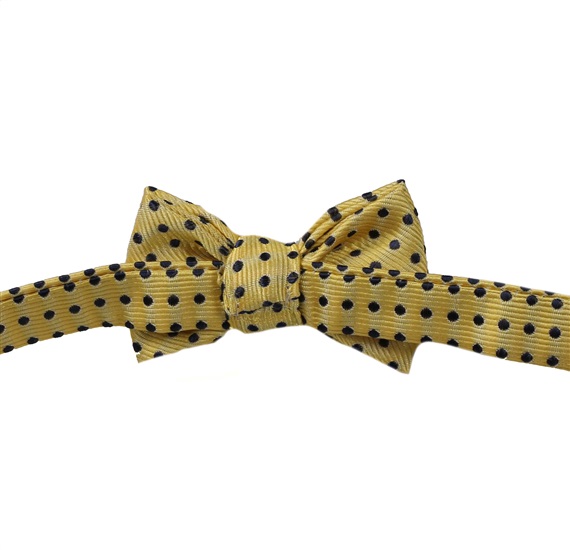 Laço de bebê amarelo com bolinhas Bebe 65