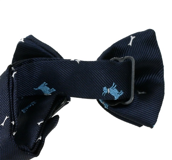 Laço de bebê azul marinho com schnauzer Bebe 41