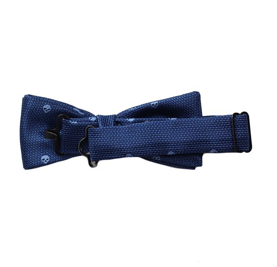 Laço de menino azul com caveiras Mickey 24