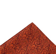 Lenço telha com paisley