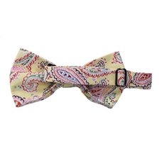Reversa laço amarelo com Paisley