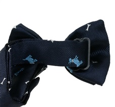 Laço de bebê azul marinho com schnauzer Bebe 41