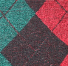 Tecido pashmina xadrez vermelhas e verdes