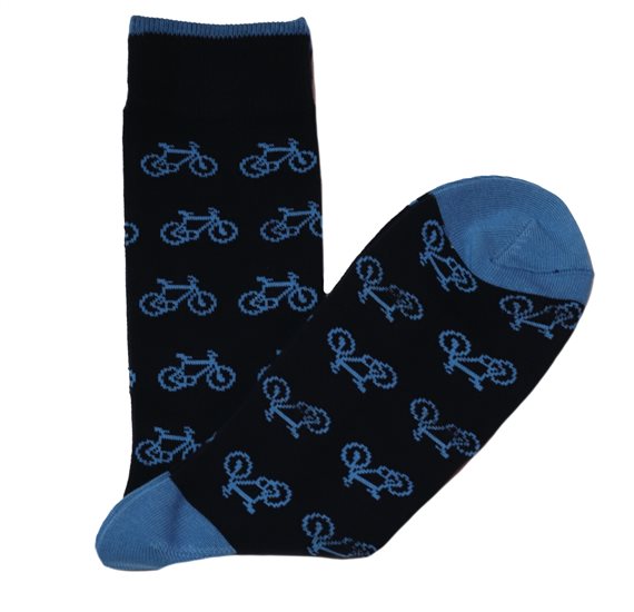 Meias de Homem Azul Bicicletas