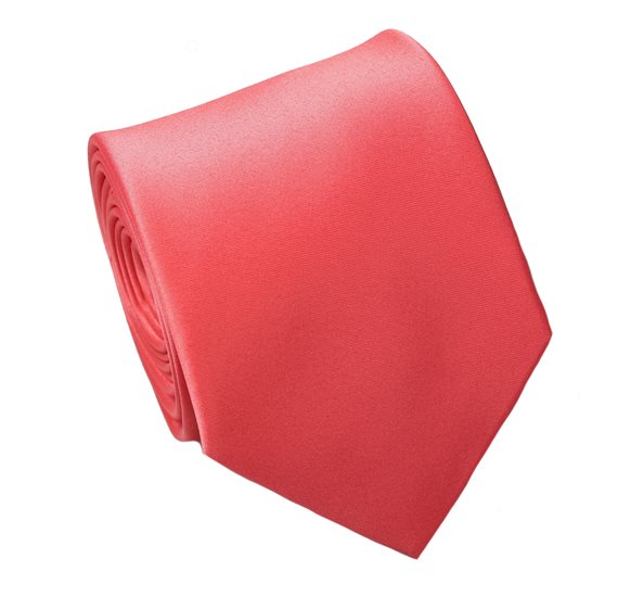 Gravata e Lenço Coral