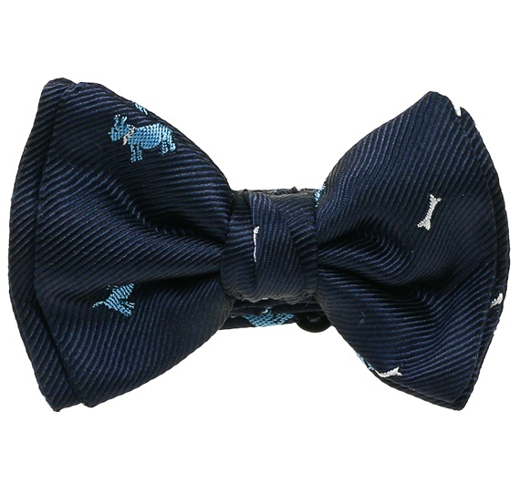 Laço Bebê Azul Marinho Schnauzer