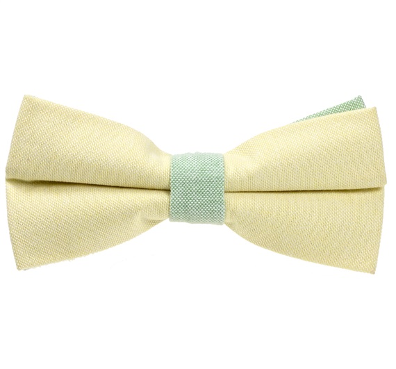 Laço Bicolor Amarelo e Verde