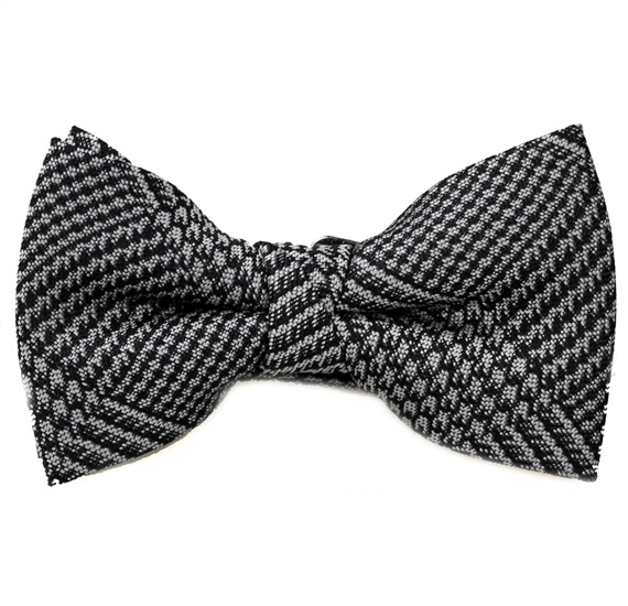 Laço Menino Principe de Gales Cinzento e Preto