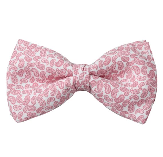 Laço Paisley Rosa