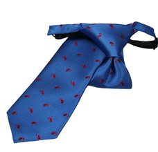 Gravata de Menino Azulão com Paisley