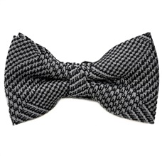 Laço Menino Principe de Gales Cinzento e Preto